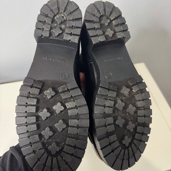 MARC FISHER black triumph quilted rain boots size 7 - Picture 6 of 7